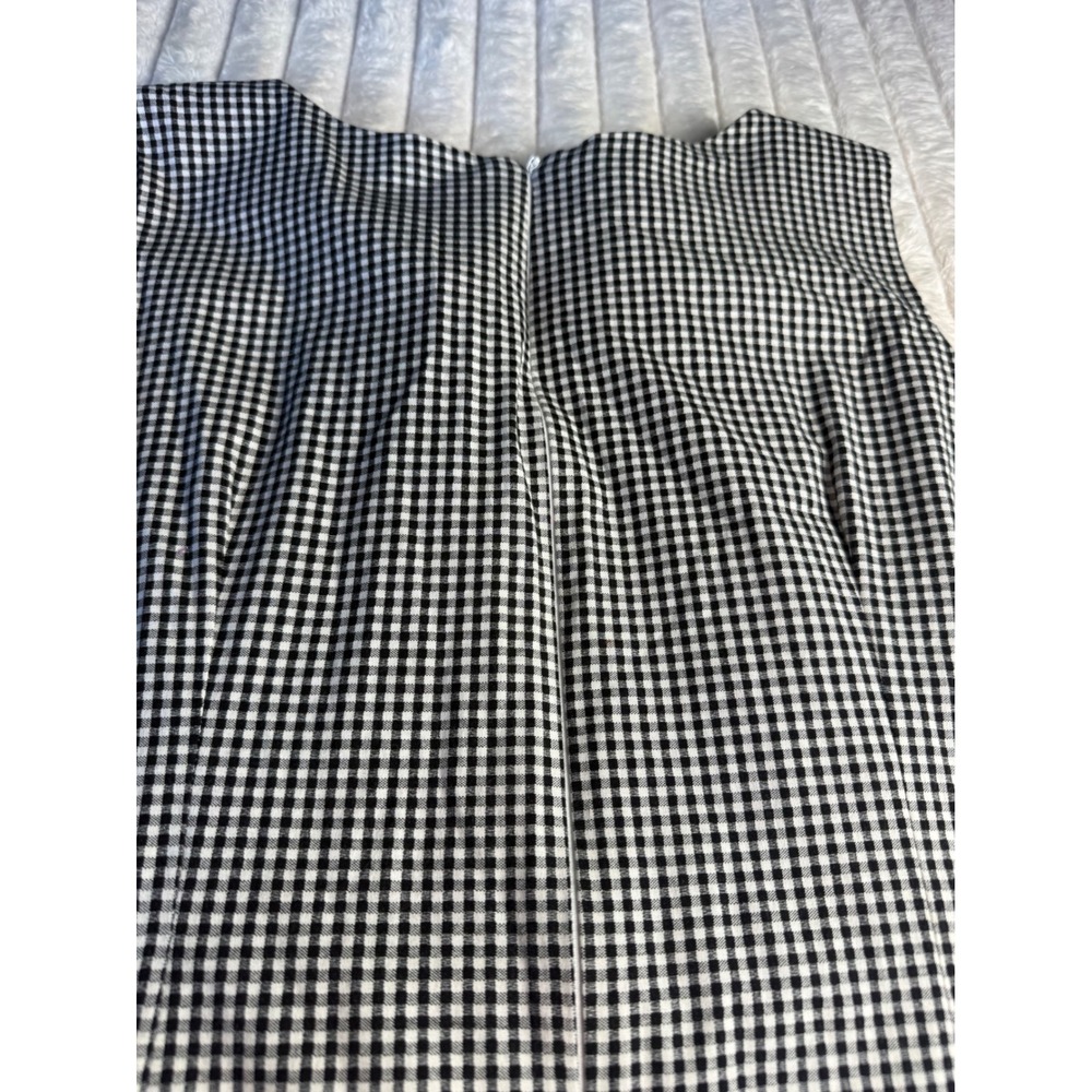 Vtg. Rabbit Designs Womens Black White Gingham Sheath Dress 16M Made in USA - Picture 10 of 12